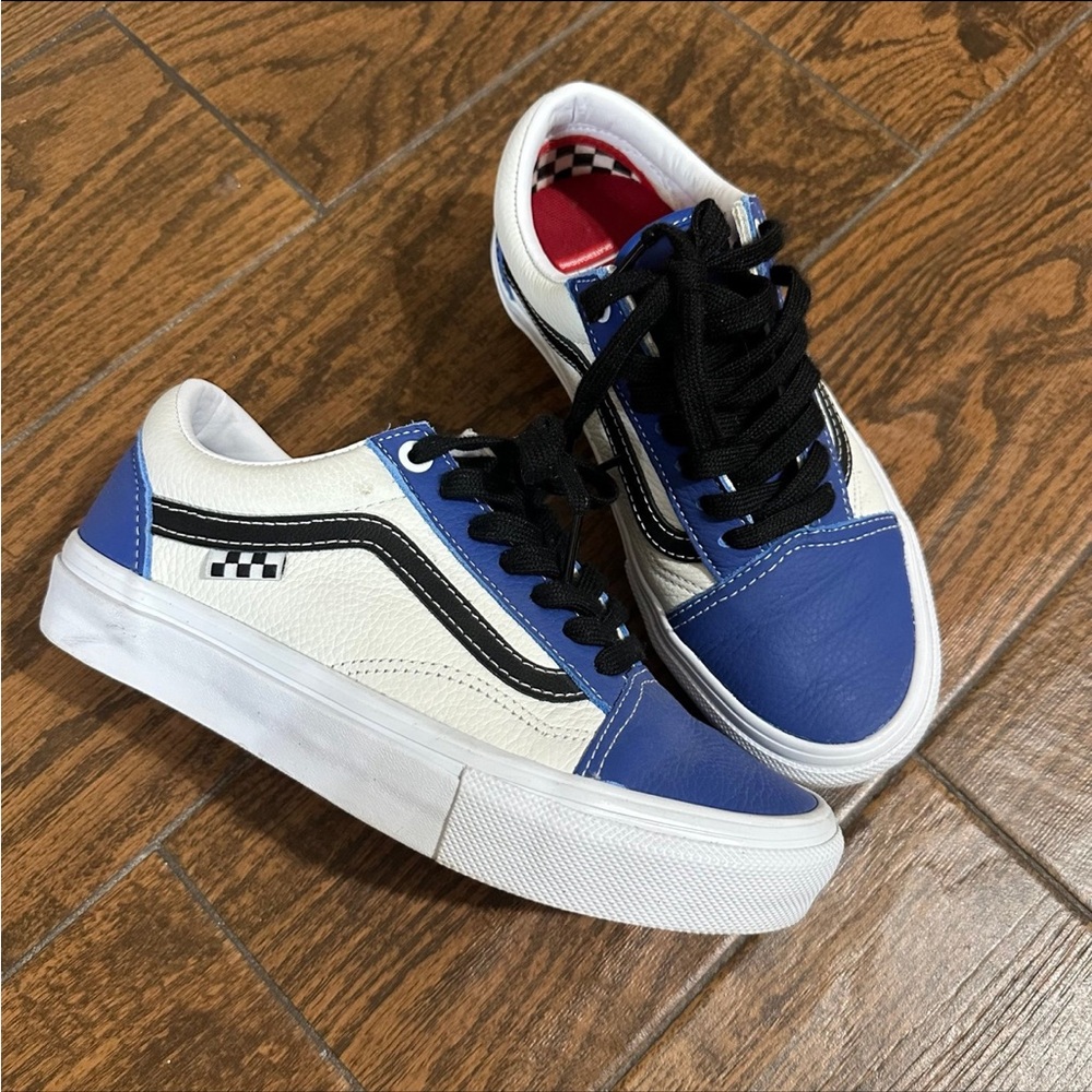 Vans Skate Old Skool Sport Leather True Blue/White sneakers